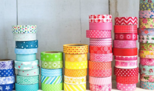 I love washi tape. Easy to work with and great colors to choose from. (Find at craft stores, Target, etc.). Photo Source: Craft Hubs